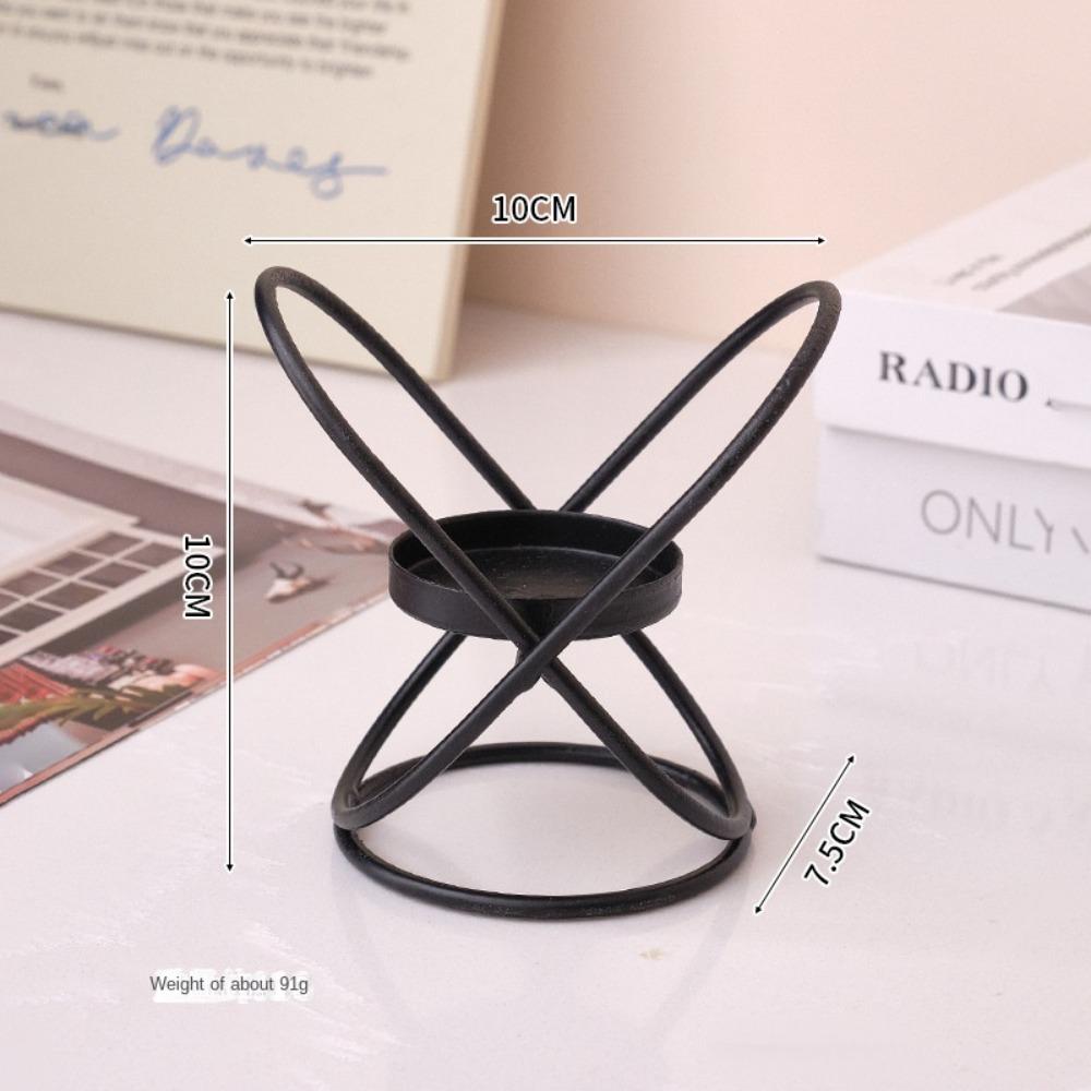Iron Candlelight Dinner Props Holder Table Decoration Romantic Candle Stand Home