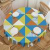 Product: 1 piece of tablecloth, geometric pattern printed design, polyester tablecloth, durablezyc