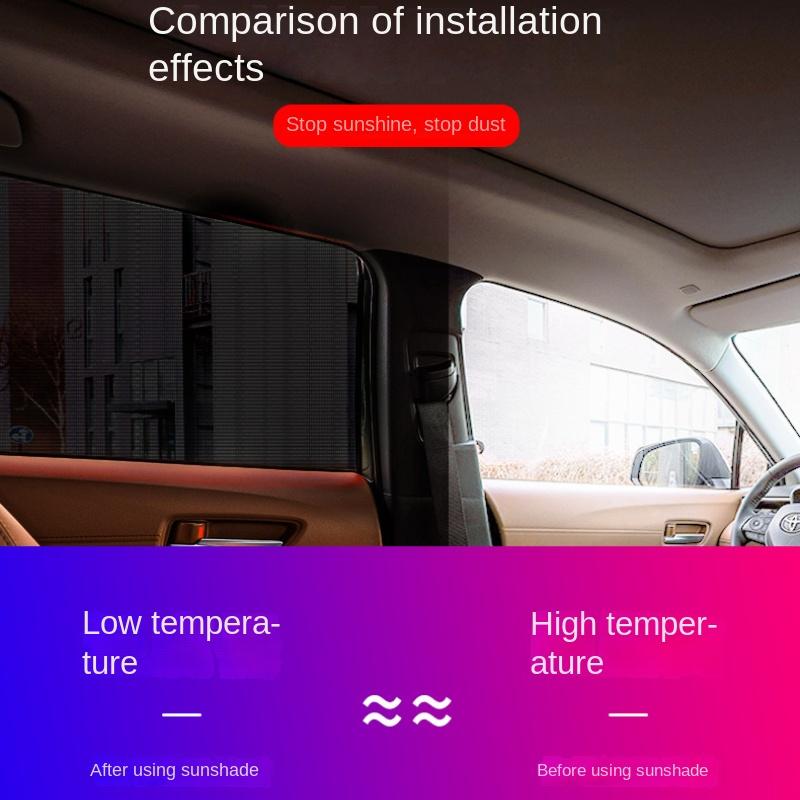 Car Window Mesh Sunshade Heat insulation and Sun Protection Strong Magnetic Sunshade Suitable For Car Side Window SunshadesWindshield Sunshades 1