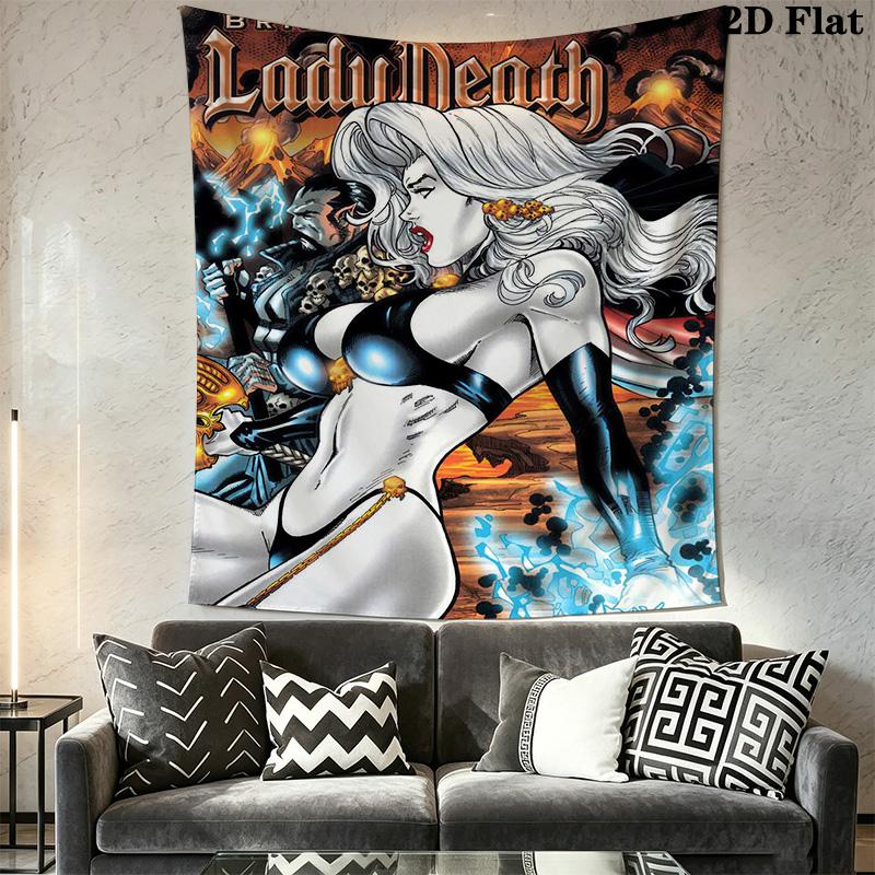 Lady Death Pattern Home Decor Tapestry, Wall Hanging, Decorative RV Wall Cloth.SGT0917521
