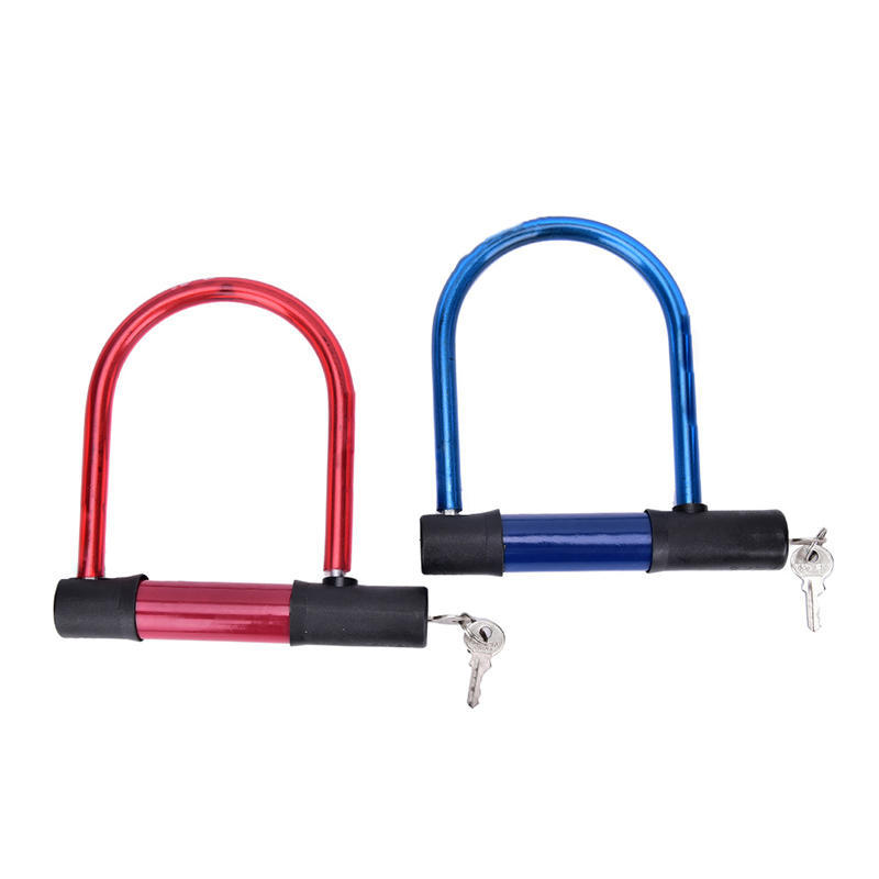 U Lock Bicycle Bike Motorcycle Cycling Scooter Security Steel Chain With 2 Keys
