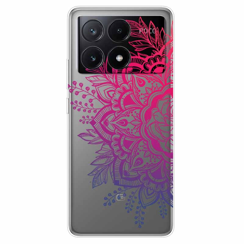 For Xiaomi Poco X6 Pro Case Transparent Cute Soft Silicone TPU Coque for Poco X6 / X6 Pro 5G Phone Cover X 6 X6Pro Clear Shells