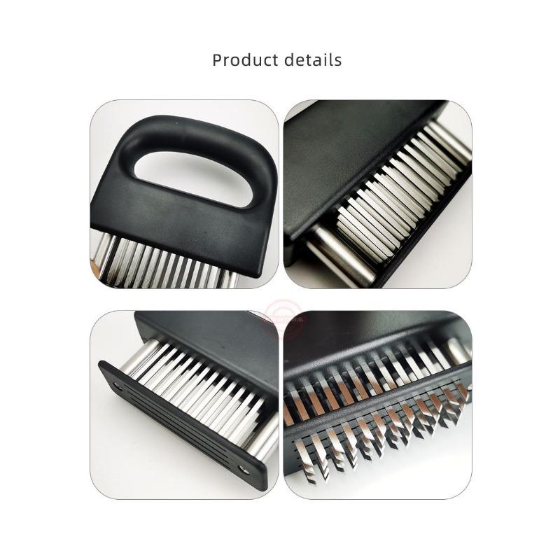 Fleischzartmacher 48 Klingen Scharfe Edelstahl Nadel Fleischzartmacher Werkzeug Hochleistungs Kochmaschine zum Zartmachen von Rindfleisch