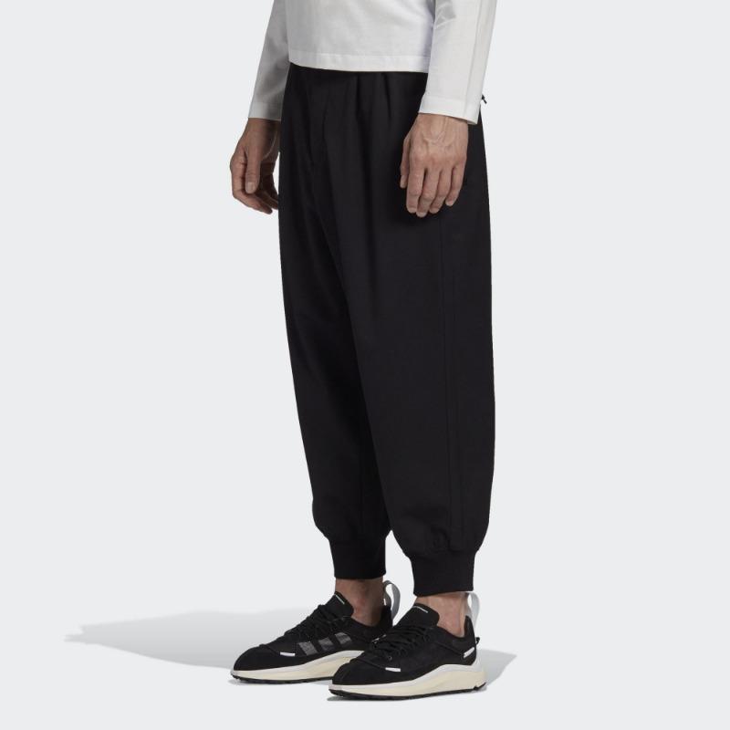 Y-3 Refined Wool Cuff Pant Black Men Bottoms GK4567