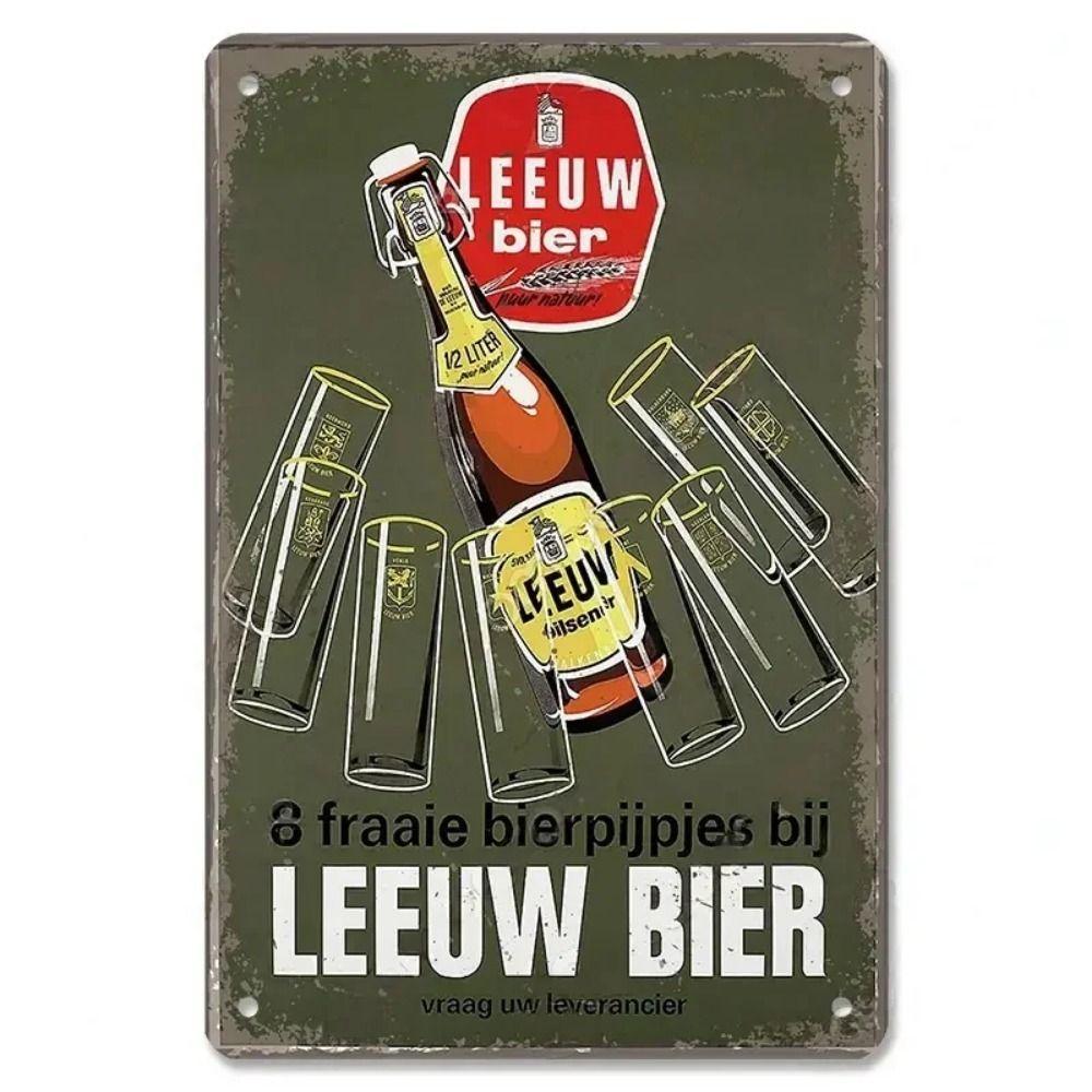 Vintage Beer Brands Metal Tin Sign Bar Tavern Home Decor