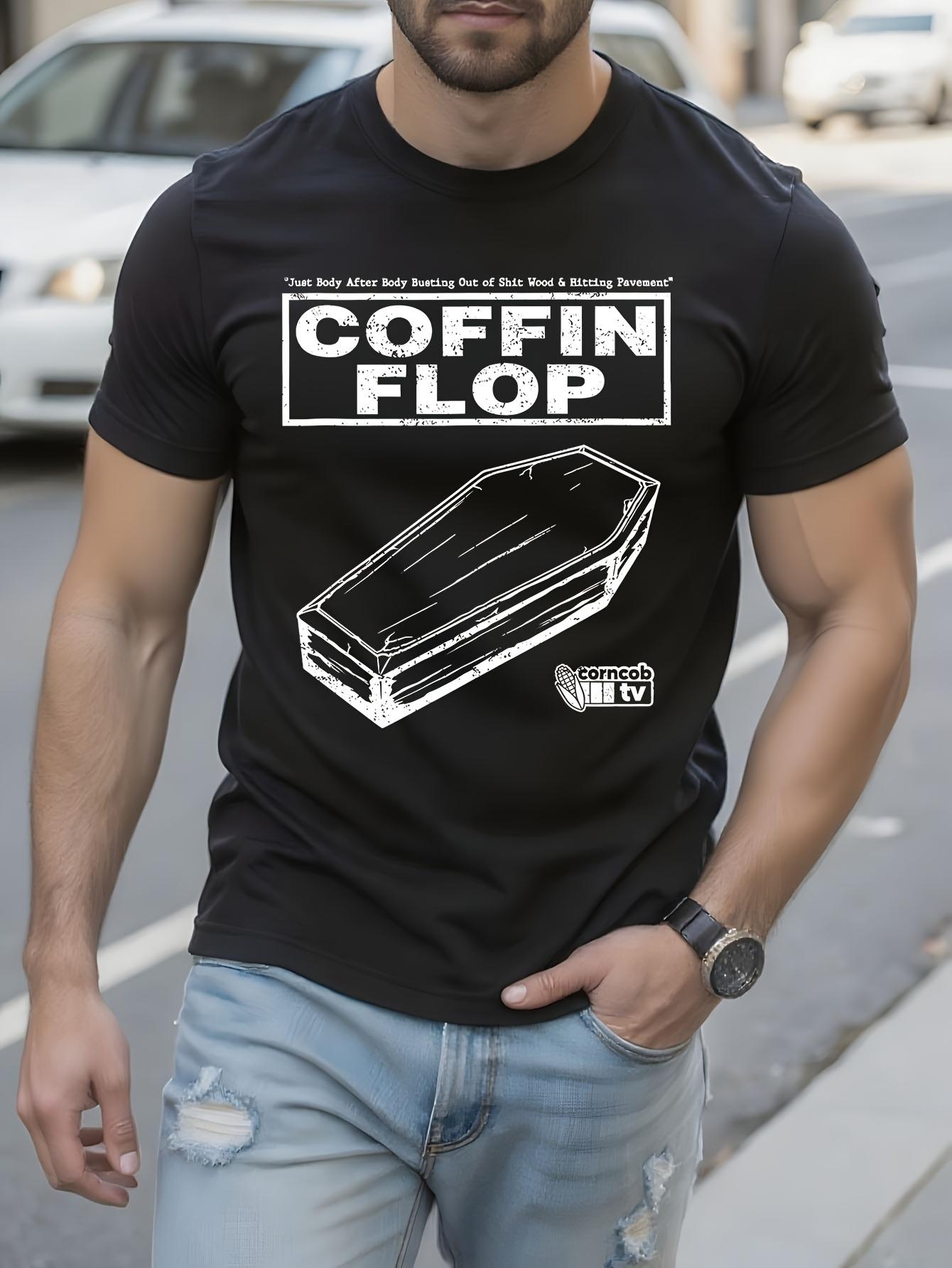 Funny Tshirt Funny Coffin Flop Graphic Tshirt - I for THI... L