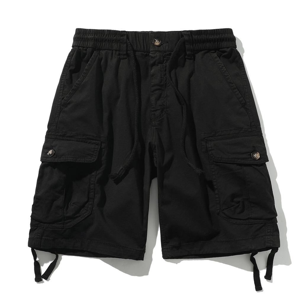 Camouflage Workwear Shorts Men's Summer Casual Five Quarter Pants Pure Cotton Loose Multi Pocket Versatile Pants