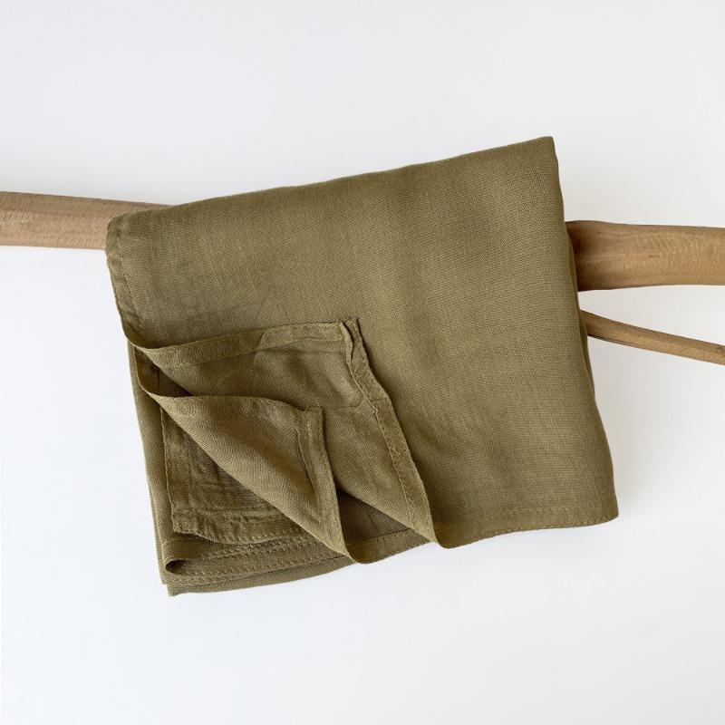 Summer Cotton and Linen Scarf Solid Color Simple Sunscreen Shawl Women's High-end Silk Scarf Yarn Headscarf