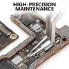 Pinzette Professionali di Precisione per Posizionamento Stagno Non Magnetiche Antiscivolo Pinze in Acciaio Inossidabile per Chip IC