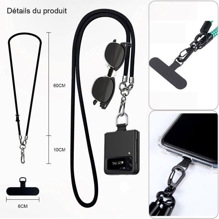 Case - PROSHOP - for Samsung Galaxy Z Flip 4 - Shockproof Protection - Shoulder Strap - Grey