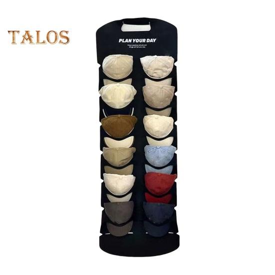 

Подвесная сумка для хранения шляп Большая вместимость Простая в установке Многоцелевая настенная подвесная сумка для хранения шляп Органайзер для бейсболок L чёрный