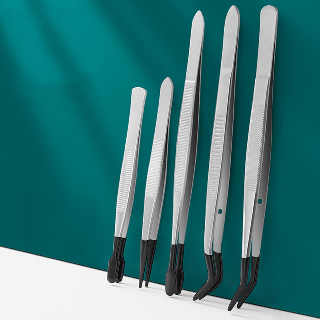 Jewelry Makers' Tweezers Set Handy Tweezers Tools Steel Tweezers for Crafts Stamp Collecting and Jewelry Making