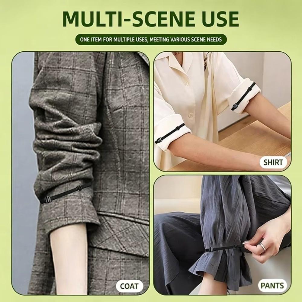 Lace Trimmed Clothing Length Adjuster Invisible Closure Button Fastening Lace Hem Waistband Length Shortening