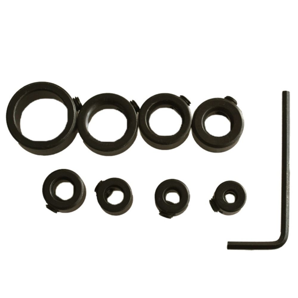 Conjunto de colar de broca de parada de profundidade ajustável de 3-16 mm com 9 peças, posicionador de broca de alta qualidade, anel limitador de posicionamento
