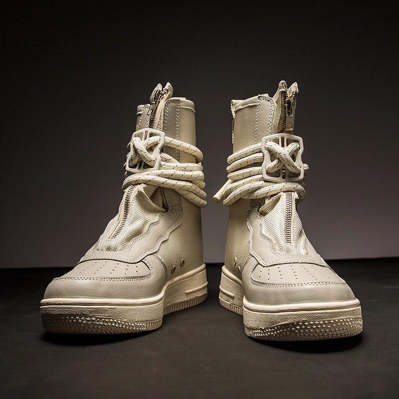 46 Large Size Couple Fashion Non-slip Shoes Men's and Women's High Top Canvas Shoes Personality Men's and Women's Boots