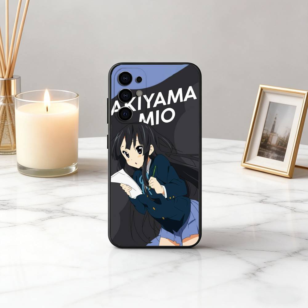 K-K-ON Mio Akiyama-KMA Phone Case For Samsung S25,S24,S21,S22,S23,S30,Ultra,S20,Plus,Fe,Soft Silicone Black Cover