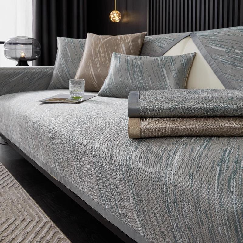 

Подушка для дивана Ice Silk, нескользящая подушка, полотенце, высококачественный летний прохладный чехол для дивана, летний легкий роскошный чехол для дивана, ткань 70*70cm