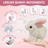 1/3Pcs Electric Plush Bunny Toy with Carrot Interactive Shaking Ears Jumping Rabbit Plushie