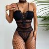 Hot Sexy Lingerie Costume Nuisette Porno Fantasy Lingerie Bodysuit Porn Babydoll Dress Erotic Lingerie for Women Lace Open Bra