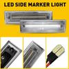 Clear Lens Front LED Side Marker Light White For Chevrolet K5 Blazer 1981-1991 T