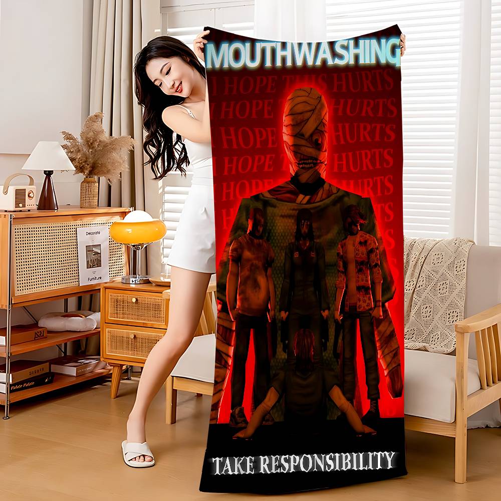

Popular Game M-Mouthwashing Microfiber Beach Towel Absorbent Quick Dry Soft Yoga Swimming Resort Mountain Climbing Towel W40*H60(CM)