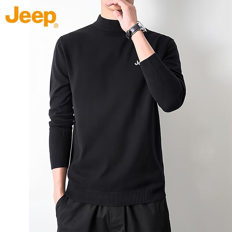 

JEEP Men s Thermal Mock Neck Knit Sweater XL