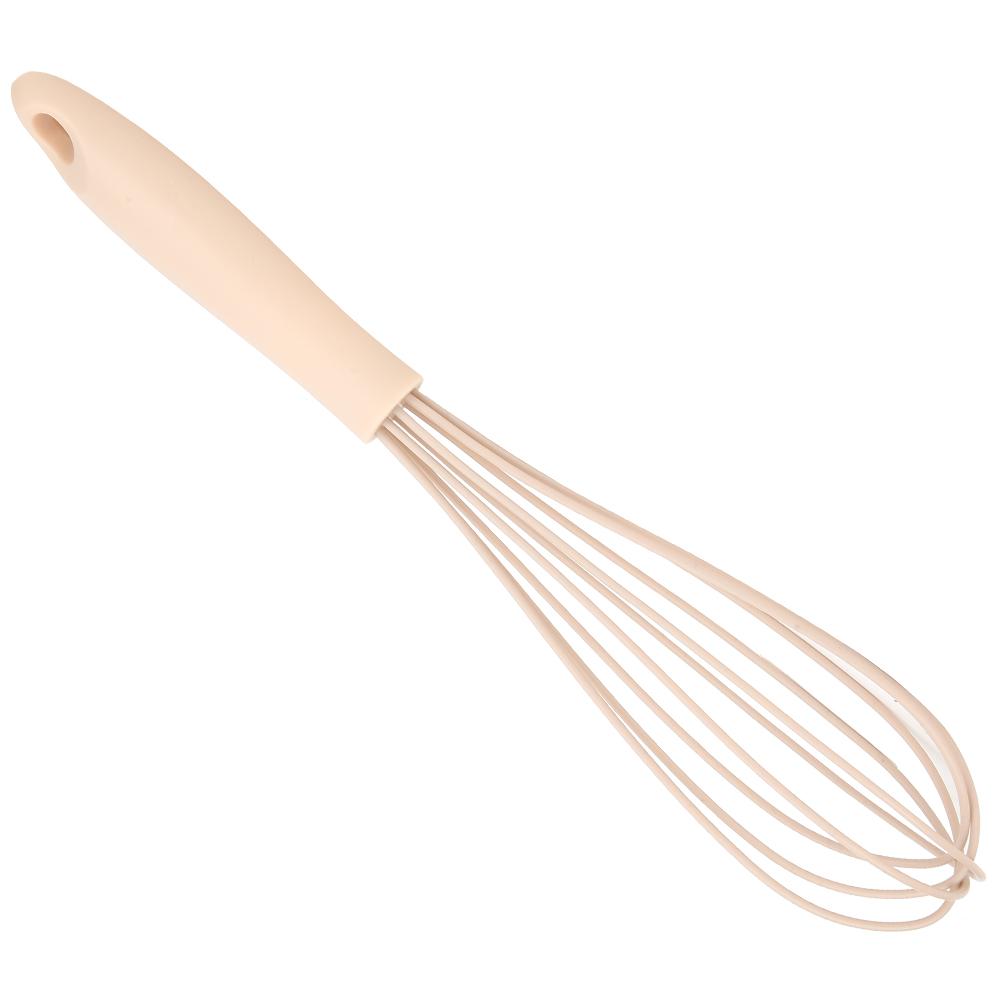 Mini Silicone Manual Egg Beater Stirring Frother Mixer Blender Kitchen Cooking Utensils Pink