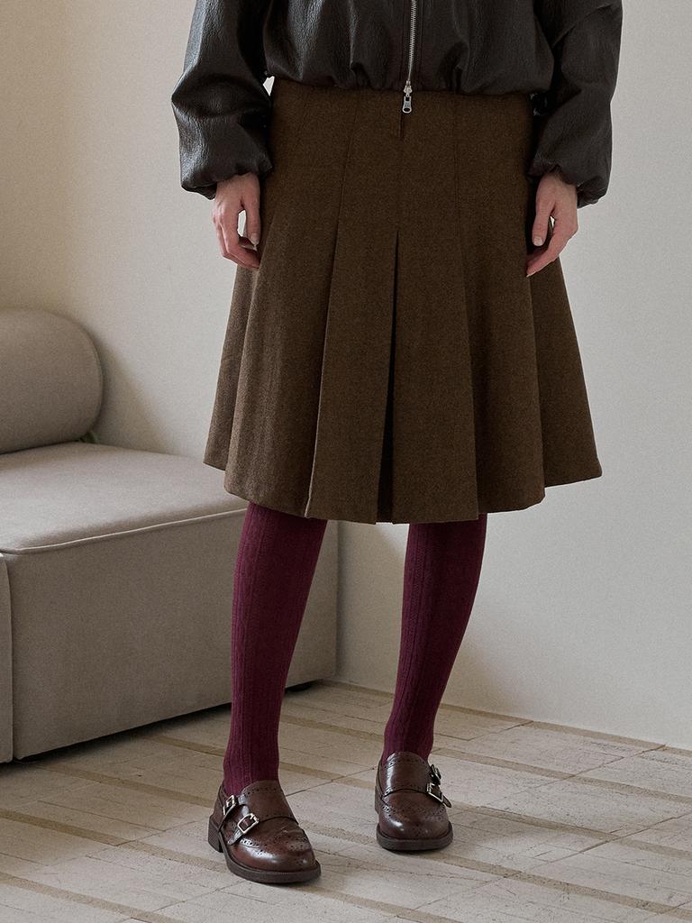 Rayher Wool Pleated Skirt