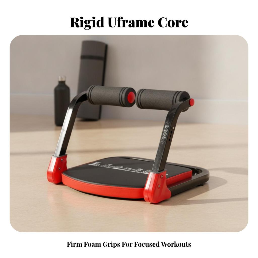 Compact Ab Midsection Workout | Space-Saving, Sit-up Exercise Equipment,