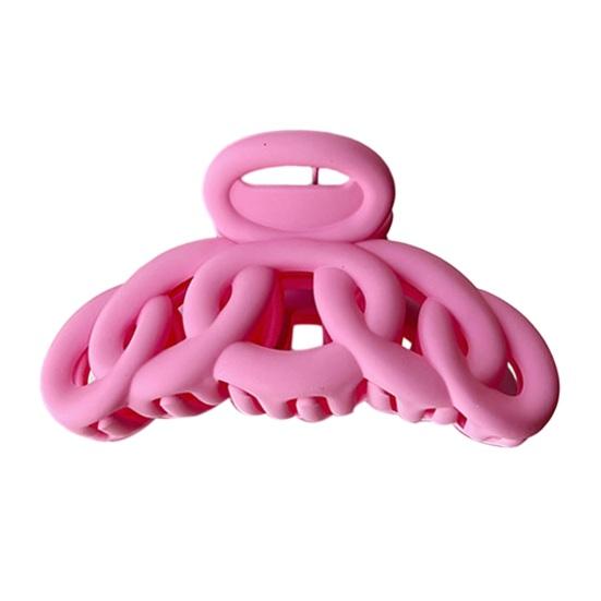Korean Style Solid Color Hair Claw Women Hollow Out Frosted Hair Clip Vintage Hairpin Crab Hair Clip Hair Accessories