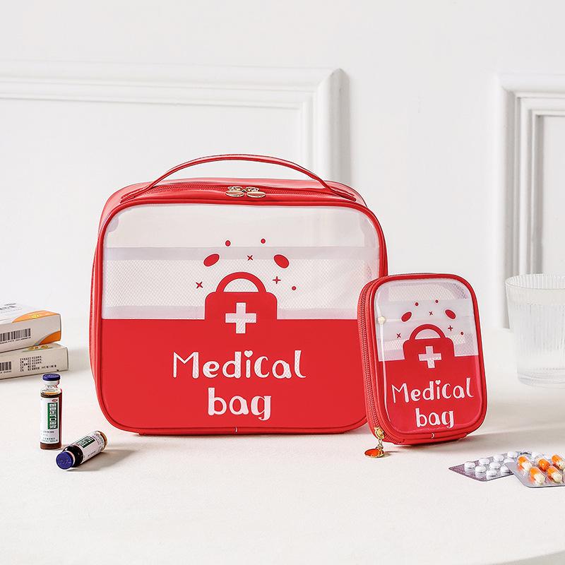 Large Capacity Portable Medical Bag - Oxford Cloth Medicine Storage for Home & Travel First Aid