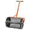 Spargicontenuto, Spargitofano da 61 cm con Manico a T, Altezza Regolabile su 3 Livelli, Rullo Spargitofano da Giardino in Acciaio Verniciato a Polvere, Robusto