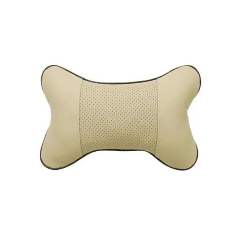 Car Neck Pillows 1pc Universal Head Support Protector Car Headrest Backrest Cushion Car Seat Neck Protector Pillow бежевый