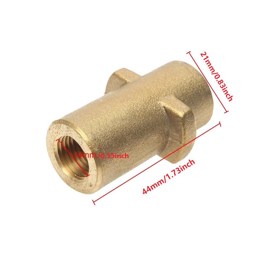 1pcs 1/4 inch High-Pressure Washer Quick Connect Coupler High-Pressure Washer Adapter Connection Accessory (1/4 Internal and External Thread)