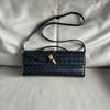 2024 Women's Retro Hand-Woven Baguette Crossbody Bag with Lock 