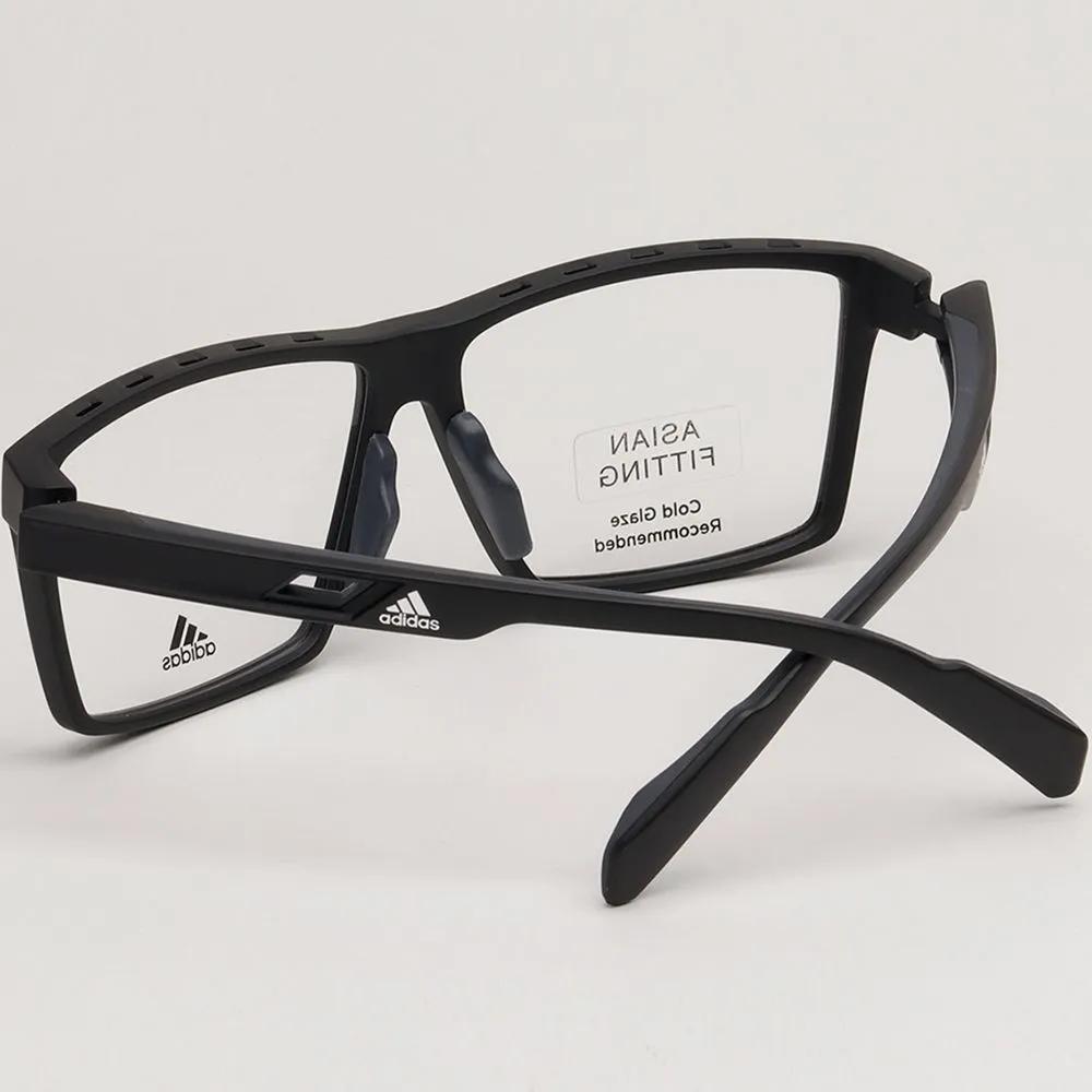 adidas Eyeglass Frames SP5007F 002 Square Horn-rimmed Glasses for Men and Women