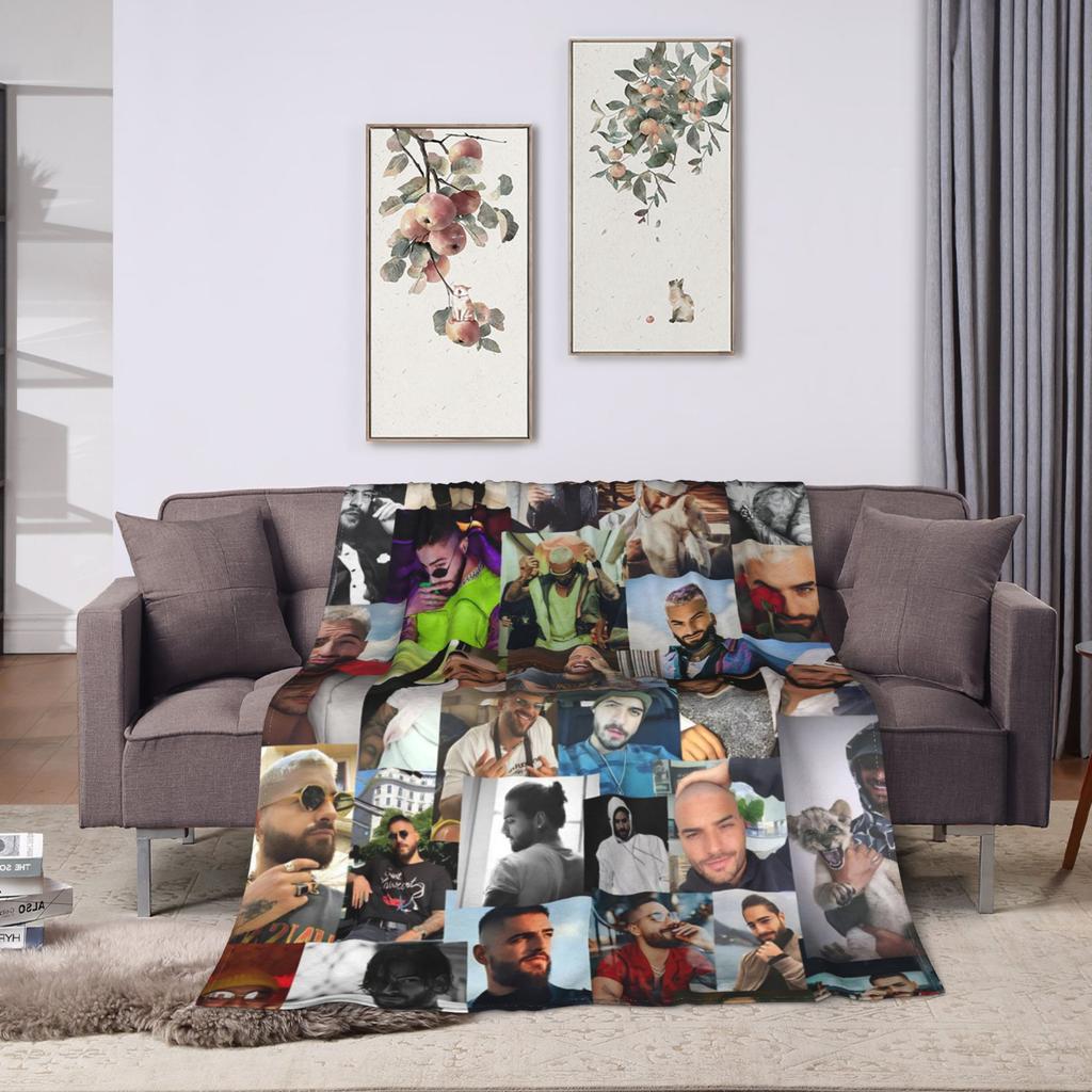 Maluma Rapper Super Warm Blanket  Travel Office Plush Throw Blanket Comfortable Outdoor Flannel Bedspread Sofa Bed Cover