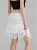 Women's 2025 Y2K Low-Waist Pleated Lace Mini Skirt with Layered Ruffles