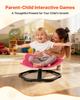 Kinder-Drehstuhl, Belastbarkeit 100 kg, Sensorischer Drehstuhl in Elefantenform, Sensorischer Spielsitz für autistische Kinder mit rutschfester Metallbasis, Kleinkind Sit &