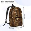 Leopard Skin Backpack Student BookBag Kids School Bag Laptop Shoulder Bags for Men Women