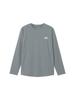 North Simple Logo Smoked Size L [The Face] Long-Sleeve Tee, Pearl,