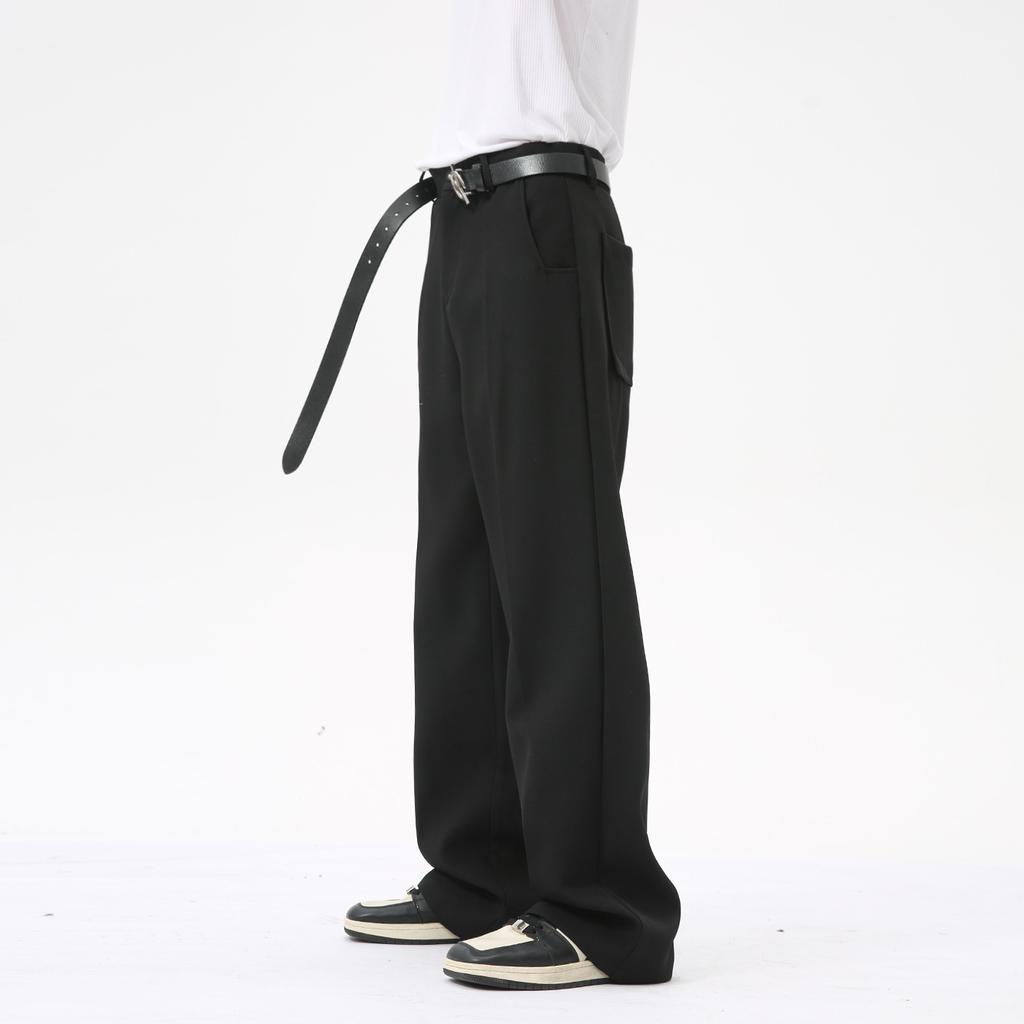 Men's clothing | Autumn new products, high luxury simple solid color casual straight pants loose