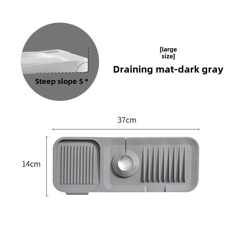 Silicone Faucet Drain Pad - Waterproof Kitchen & Bathroom Splash Mat