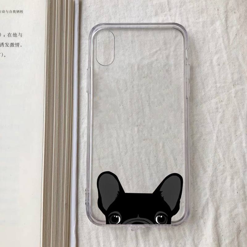 Cat French Bulldog Phone Case for iPhone 11 12 13 mini pro XS MAX 8 7 6 6S Plus X 5S SE 2020 XR case