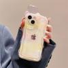 Korean Cute 3d Bear Ears Gradient Phone Case For Iphone 14 13 12 11 Pro Max 3d Kickstand Clear Lens Protective Soft Cover Funda