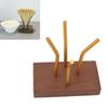 Wooden Base Coffee Filter Holder Decorative Design Wood Texture Coffee Paper Storage Rack Securely Stores Stable Support