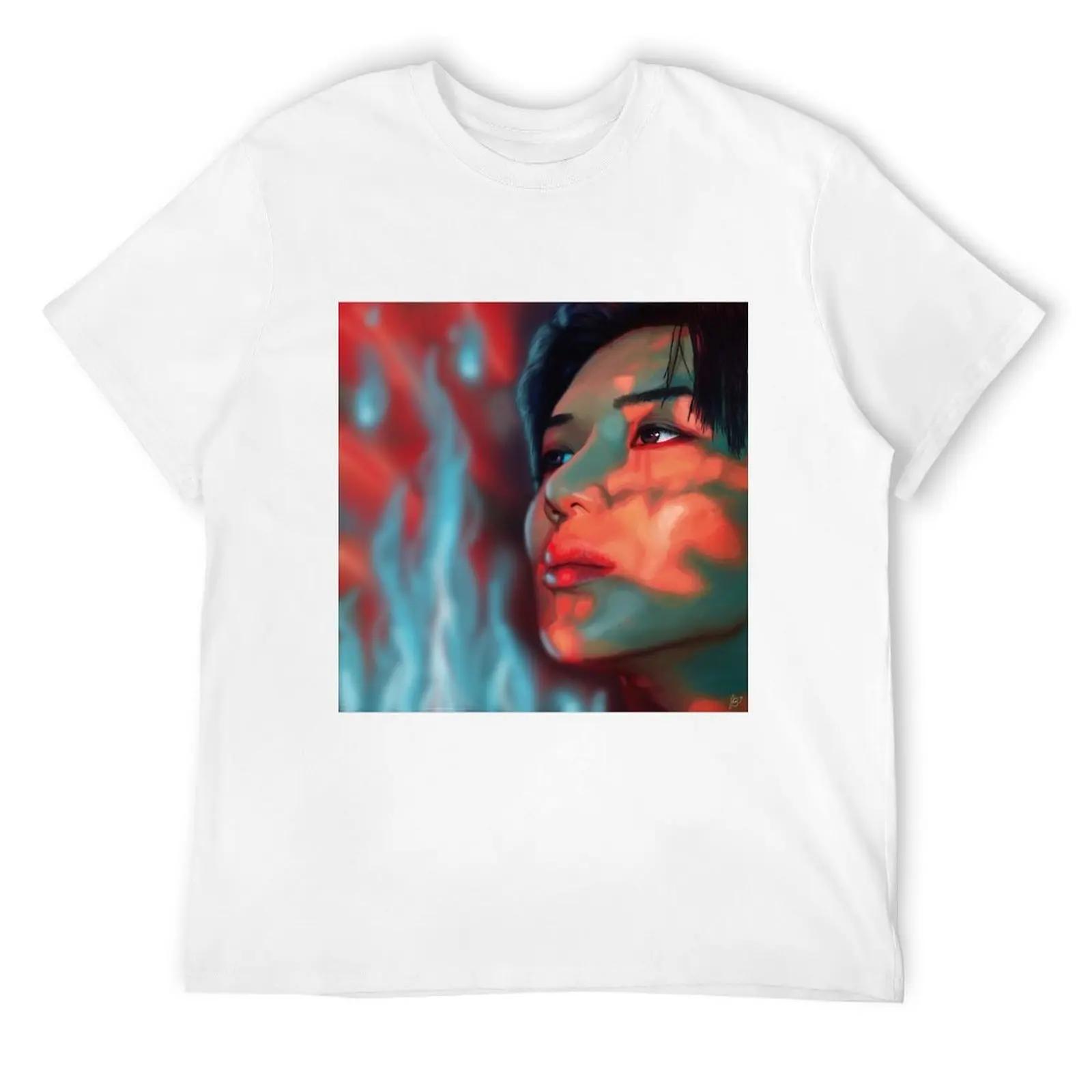 

Футболка Taemin Flame Of Love, хлопковые футболки с графическим принтом, винтажные футболки, мужские футболки Champion S белый