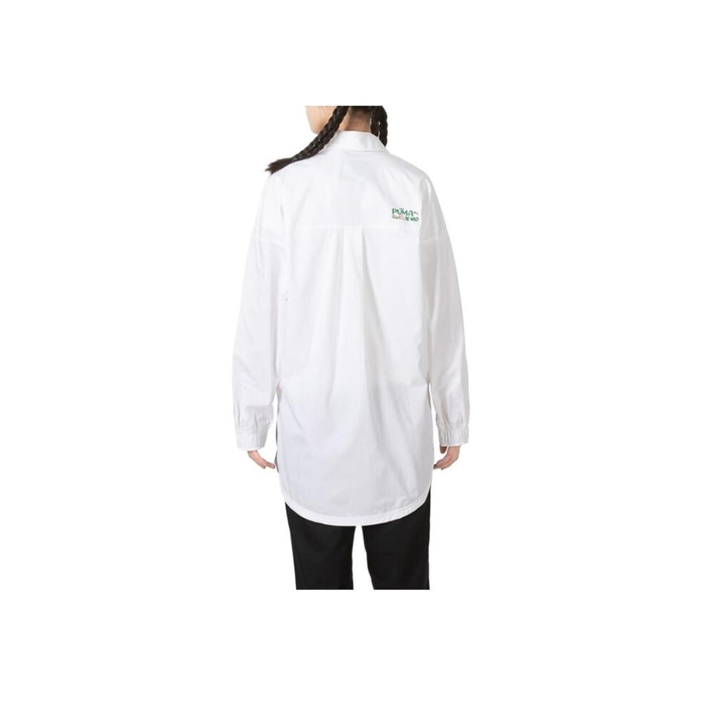 Puma Logo-Print Locker Sportjacke Damenjacken Weiß 536881-02