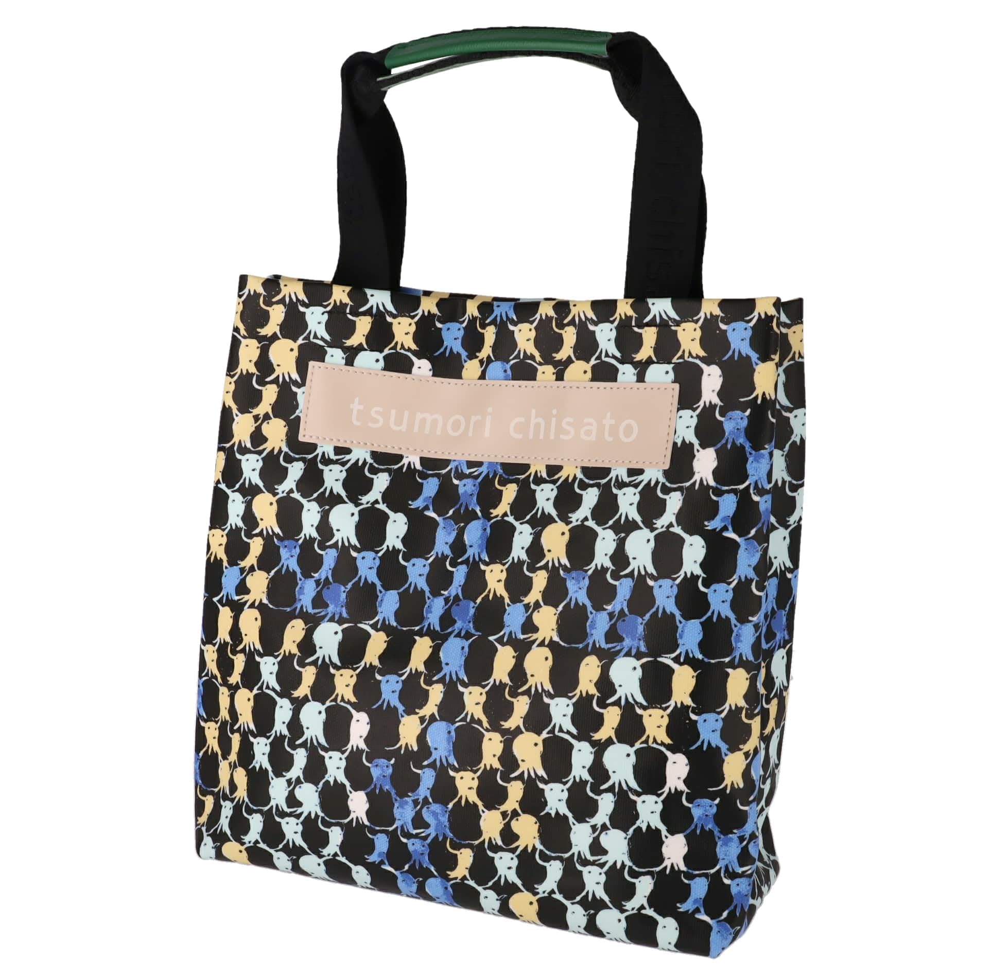 

Tsumori Chisato Octopus Check Handbag for Women чорний