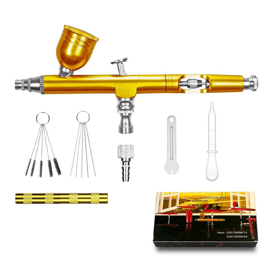 Lightweight 130 Airbrush for Nail Art, Tattoo, Models, Pastry, Beauty, and Oxygen Injection.